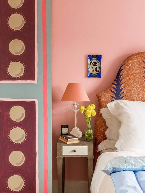 Beata Heuman, Vanessa Bell, Charleston Homes, Pink Walls, Dream Bedroom, Interior Design Projects, Home Interior, Interior Inspiration, Home Remodeling