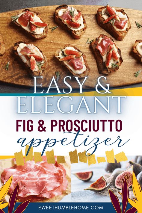 Need an easy appetizer? Quick lunch? Something to impress your guests? Try my Easy & Elegant Fig & Prosciutto Appetizer - easy to put together - simple to serve and delicious to eat. Your guests will love the flavors of this simple appetizer! #easyappetizers Fig Bruschetta, Prosciutto Bruschetta, Fig Appetizer Recipes, Fig Appetizer, Fig Prosciutto, Prosciutto Appetizer, French Onion Dip Recipe, Homemade French Onion Dip, Appetizer Easy