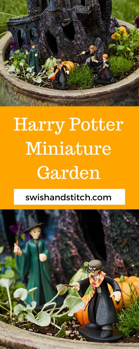 Harry Potter Hogwarts Castle Fairy Garden - Swish and Stitch Fairy Garden Castle, Harry Potter Miniatures, Harry Potter Hogwarts Castle, Castle Decor, Fairy Garden Supplies, Hogwarts Castle, Harry Potter Theme, Fairy Garden Accessories, Fairy Garden Diy