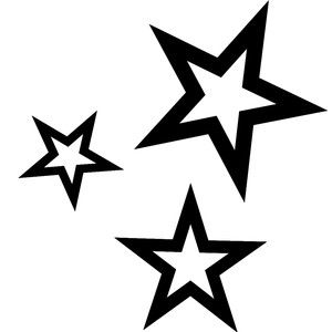 Silhouette Design Store - 311493 Tattoo Store, Tattoos Infinity, Dibujo Simple, Star Tattoo Designs, Black And White Stars, White Stars, Silhouette Design Store, Star Tattoos, Cricut Projects Vinyl