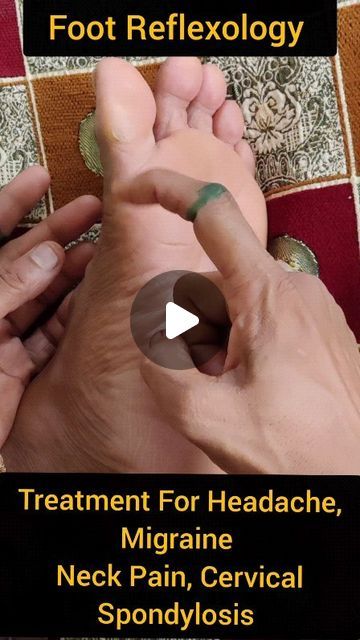 Rekha Khandelwal | Reflexology Point For Headache, Migraine, Neck Stiffness, Cervical Spondylosis.  2 Min Massage Each points.  #headache #migraine... | Instagram Acupressure Points Headache, Reflexology Headache Relief, Exercise For Migraines Headache Relief, Reflexology For Headaches, Acupressure For Headache, Accupressure Point For Headache, Headache Relief Pressure Points, Headache Massage, Migraine Pressure Points