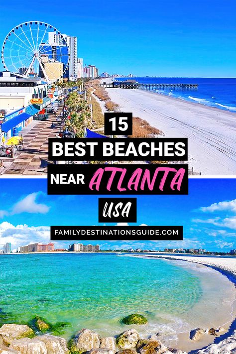 Want to see the top beaches close to Atlanta? Want ideas for a Atlanta beach vacation that’s fun and safe? We’re FamilyDestinationsGuide, and we’re here to help: Discover the best beaches NEAR Atlanta, GA - so you get memories that last a lifetime! #atlanta #atlantabeachvacation #atlantabeaches #nearatlanta #atlantavacation Atlanta Vacation, Atlanta Trip, Georgia Beaches, Georgia Trip, Atlanta Travel, Southern Usa, Beach Road Trip, Vacay Ideas, Atlanta Usa