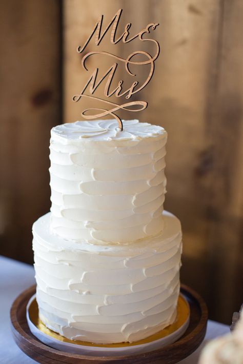 White Textured Wedding Cake Simple, Plain 2 Tier Wedding Cake, Pinterest Wedding Cake, Plain White Wedding Cake Simple, Two Tier Plain White Wedding Cake, Plain Wedding Cake With Topper, Two Layer White Wedding Cake, Scalloped Wedding Cake, Simple Wedding Cake With Topper