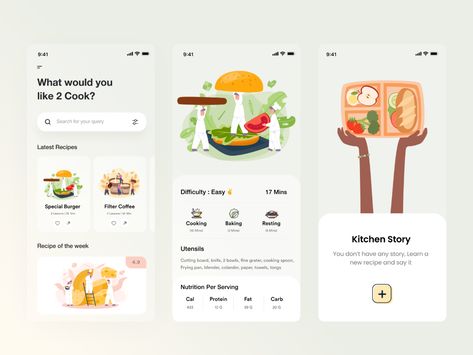 Food App Design, Recipe App, Desain Ui, Cooking App, Mobile App Design Inspiration, App Ios, Ux Design Inspiration, Sugar Eggs, App Design Inspiration