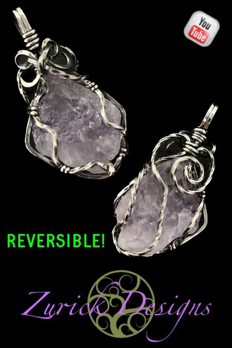 In this video I'll show you how you can wire wrap irregular shaped stones and crystals into a beautiful reversible pendant using square and half round wire. Enjoy! Subscribe to my channel at www.youtube.com/zurickdesignsjewelryandart for more jewelry making videos!! Jewelry Making Videos, Wire Wrapped Jewelry Tutorials, Making Videos, Youtube Tutorials, Pendant Design, Jewelry Tutorials, Wire Wrap, Wire Wrapped Jewelry, Free Jewelry