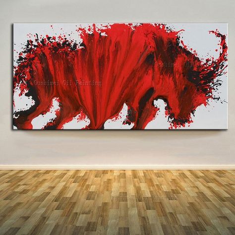 Cow Abstract, Wall Street Bull, Art Lounge, Modern Art Acrylic, Bull Painting, Cheap Paintings, 3d Street Art, Painting Subjects, Art Competitions