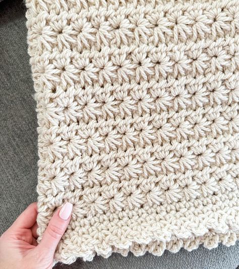 Chunky Star Crochet Blanket, Bernat Blanket Yarn Patterns Crochet Rug, Crotchet Blanket Pattern, Chunky Star Stitch Crochet Blanket, Crochet Star Stitch Blanket Free Pattern, Free Crochet Chunky Blanket Pattern, Crochet Baby Blanket Free Pattern Chunky, Chunky Afghan Crochet Patterns, Star Stitch Crochet Blanket