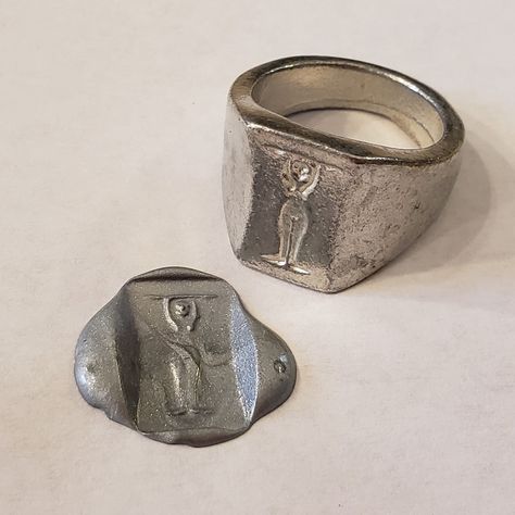 Excited to share the latest addition to my #etsy shop: Body letter "I" wax seal signet ring https://etsy.me/3PSnpSH #silver #gray #pewter #letterswords #midcentury #pinched #european #stamp #letter #I #body #font #script #yoga #typeface #signetring #ring #jewelry #seal Wax Casting Rings, Ring Casting, Stamp Letter, The Letter I, Pewter Ring, Queen Style, Clothes Wishlist, Letter Ring, Multi Dimensional