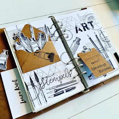 Scrap Art, Planner Essential, Elizabeth Craft Designs, Bullet Journal Design Ideas, Elizabeth Craft, Creative Journal, Arte Sketchbook, Journal Page, Planner Book