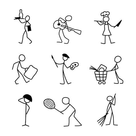 Premium Vector | Cartoon icons set of sketch little dancing vector people in cute miniature scenes. Dancing Sketch, Spark Art, Premium Vector Cartoon, Doodle People, Stick Drawings, Geometric Origami, Sketch Icon, Doodle Characters, Miniature Scenes