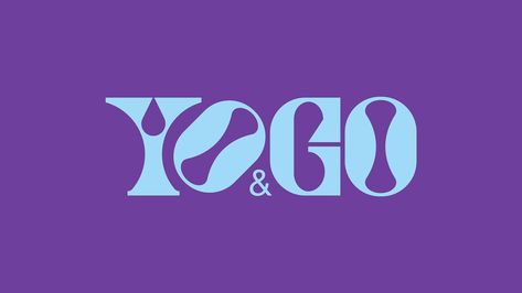 Yo&Go Breaks Yogurt Packaging Traditions With A Fresh Design That Features Beautiful Typography | Dieline Mushroom Branding, A2 Milk, Yogurt Brands, Yogurt Packaging, Fresh Logo, Yogurt Shop, Beta Glucan, Typo Logo, Beautiful Typography