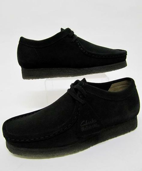 NOTE: UPS Next day delivery is available , Ebay showing wrong date ( System Error ) Also these are UK sizes not US , **Clarks Originals Wallabbes ** Black / black sole Note  Black sole is bit shiny,  choose 1/2 size small 100% Authentic Clarks Shoes **  All our stock is new,  **  Please visit our eBay shop for more Rare Clarks Originals  **  Buy from  Clarks Retailers in UK  **  Buy with Confidence , see & read my feedback Clarks Shoes Mens, Black Clarks, Men Sandals, Clarks Originals, Clarks Shoes, Mens Sandals, Style Board, Best Brand, Mens Casual Shoes