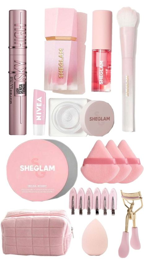 Sheglam pink 🎀 Makeup Products Sephora, Favorite Makeup Products, Cute Makeup Looks, Stylish Dress Book, Body Makeup, Body Skin Care Routine, Sephora Makeup, Skin Tips, Setting Powder