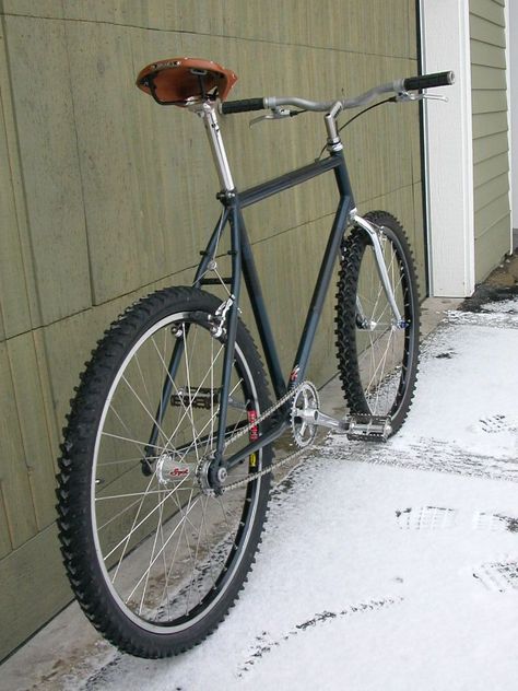 Single Gear Bike, Specialized Hardrock, Surly Bike, Single Speed Mountain Bike, Vintage Mountain Bike, Vintage Bmx Bikes, Bicycle Diy, Bicycle Camping, Single Speed Bike