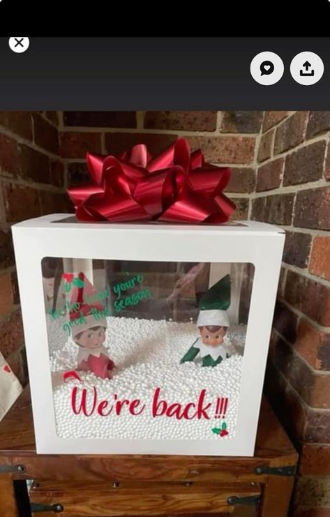 Elf On The Shelves, Welcome Back Elf, Elf Idea, Elf Ideas Easy, Bad Elf, Elf Magic, Awesome Elf On The Shelf Ideas, Elf Activities, Xmas Elf