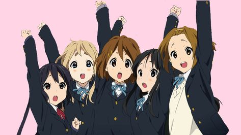 Yui ritsu mio mugi azusa pink k-on! Hokago teatime K On Twitter Header, K On Laptop Wallpaper, K On Pc Wallpaper, K On Poster Pink, K On Desktop Wallpaper, K On Wallpapers, K-on Icons, Kanye West Wallpaper, Funny Banner