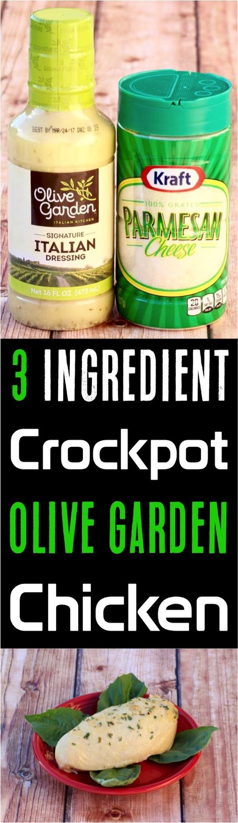 Crockpot Olive Garden Chicken Recipe! {3 Ingredients} - Never Ending Journeys Crockpot Olive Garden Chicken, Olive Garden Dressing, Garden Italian, Olive Garden Chicken, Crock Pot Food, Parmesan Chicken, Crockpot Dishes, Crock Pot Slow Cooker, Italian Dressing