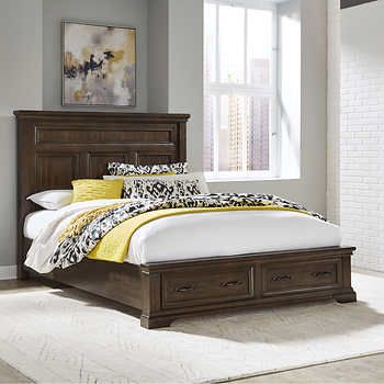 queen bed  | Costco Framed Headboard, Queen Storage Bed, Tahoe Cabin, King Storage Bed, Bookcase Bed, Pacific Grove, Frame Headboard, Bookcase Storage, Closet Bedroom