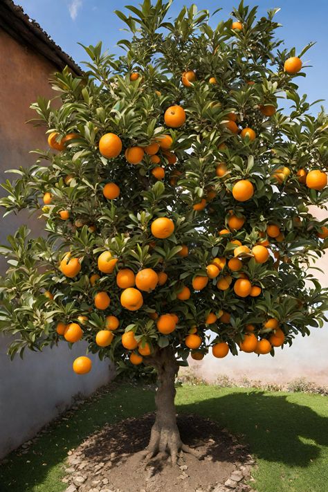 #orange #orange tree Growing Orange Trees, Orange Tree Garden, Orange Tree Backyard, Fruit Garden Aesthetic, Nails Ideas Orange, Makeup Look Orange, Nail Ideas Orange, Nails Design Orange, Orange Nails Design