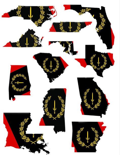 The Southern states of America overlaid with Black American Heritage Flags Blaxploitation Aesthetic, Black American Heritage Flag, Soulaan Culture, Black American Culture, African American Flag, Melanin Art, Black American Flag, Southern States, Pan African