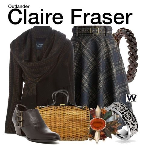 "Outlander" by wearwhatyouwatch ❤ liked on Polyvore featuring MANGO, Chicwish, Lanvin, Bling Jewelry, Fendi, Franco Sarto, women's clothing, women's fashion, women and female Outlander Accessories, Outlander Decor, Outlander Style, Outlander Costumes, Everyday Cosplay, Scottish Fashion, Fandom Fashion, Claire Fraser, Fandom Outfits