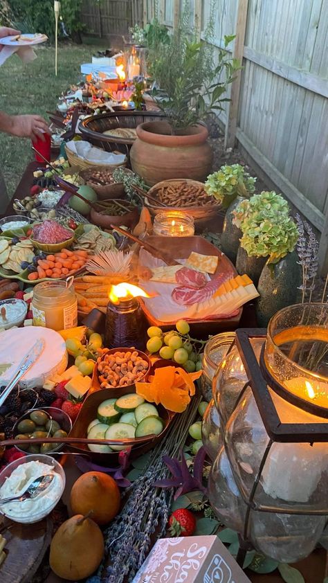 Outdoor Grazing Table, Salad Business, Birthday Charcuterie, Miami Chic, Charcuterie Table, Tangled Birthday, Havana Nights, Grazing Table, Grazing Tables