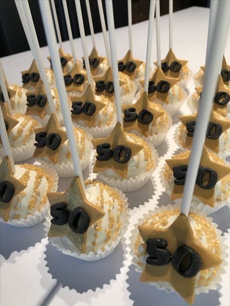 50th Cake Pop Ideas, 50th Birthday Cake Pops, Birthday Details, Birthday Decorations For Men, 50th Cake, Birthday Cake Pops, 60th Birthday Cakes, 50th Bday, Cake Stuff