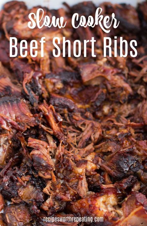 Short Rib Crock Pot Recipes, Short Ribs Recipe Oven Crock Pot, How To Make Beef Short Ribs, Short Ribs Recipe Crockpot Easy, Slow Cook Short Ribs Crock Pots, Barbecued Beef Short Ribs, How To Cook Short Ribs Crock Pot, Slow Cooker Boneless Beef Short Ribs, Bone In Short Ribs Recipe Crock Pot