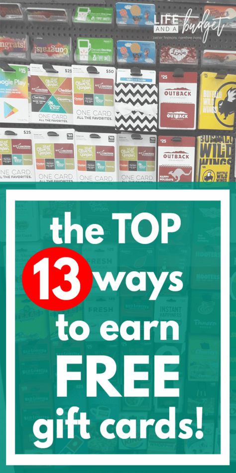 The Top 12 Ways You Can Get Free Gift Cards - Life and a Budget Paypal Giveaway, Paypal Money, Savings Planner, Paypal Cash, On Date, Free Cards, Paypal Gift Card, Free Amazon, Amazon Gift Card Free