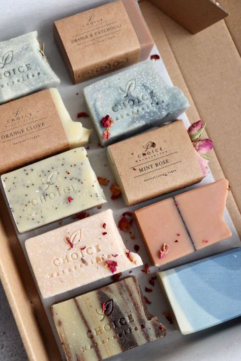 Soap Boxes Design, Natural Soap Packaging Design, Small Business Soap, Melt And Pour Soap Ideas Design, Soap Marketing, Artisan Soap Packaging, Luxury Soap Packaging, Natural Soap Packaging, Soap Shapes