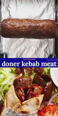 Donair Meat Recipe, Donair Recipe, Doner Kebabs, Kebab Meat, Fakeaway Recipes, Kosher Cooking, Doner Kebab, Recipetin Eats, Kabob Recipes