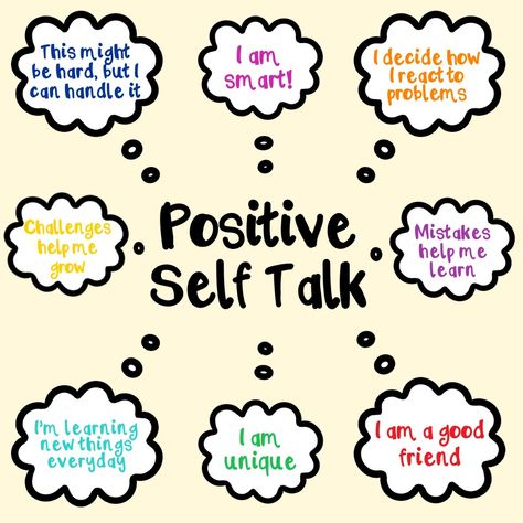 Self-talk is that internal dialogue in our heads that either says "I can do this!" or "This is impossible". 🤔 It colors our personalities and the way we perceive ourselves in the world around us. Consider the ways you frame challenges in your head. Try flipping the script with some of these positive self-talk tips! 🗣 Positive Self Talk Bulletin Board, Self Pep Talk, Positive Self Talk For Kids, How To Practice Positive Self Talk, Mindset Activities, Peer Support, No Bad Days, Social Emotional Development, Just For Today