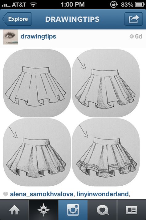 Skirt drawing