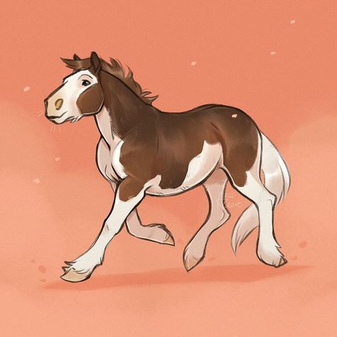 Circus Horse Illustration, Horse Foal Drawing, Spirit Drawing Horses, Halloween Horse Art, Cute Horse Drawings, Barrel Racing Drawing, Draft Horse Drawing, Horse Fursona, Horse Oc Art