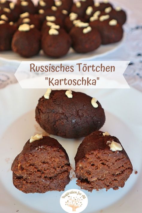 Sladkaja Kartoschka – Rezept für russische süße Kartoffeln, auch ohne Backen #kartoschka Weekend Meals, Russian Recipes, Cupcake Muffins, Cakes And More, Chocolate Cookie, No Bake Cake, Muffins, Food And Drink, Butter