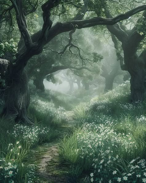 Dark Dreamy Aesthetic, Dreamy Forest, Atmospheric Landscape, Ethereal Aesthetic, Pretty Landscapes, Whimsical Forest, Background Ideas, Nature Aesthetic, Pretty Places