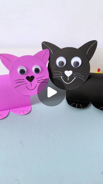 paper crafts creator on Instagram: "Title: "Parent-Child Handicraft: Cute Cat Handmade Tutorial" Hashtags: #ParentChildHandicraft #小猫HANDMADE #KindergartenCreativeHandcraft #SimpleLittleHandcrafts" Cat Craft For Preschoolers, Cat Art And Craft Preschool, Kitten Craft Preschool, Cat Arts And Crafts, Pets Crafts For Toddlers, Cat Crafts Kids, Kitten Craft, Kitten Crafts, 2024 Title