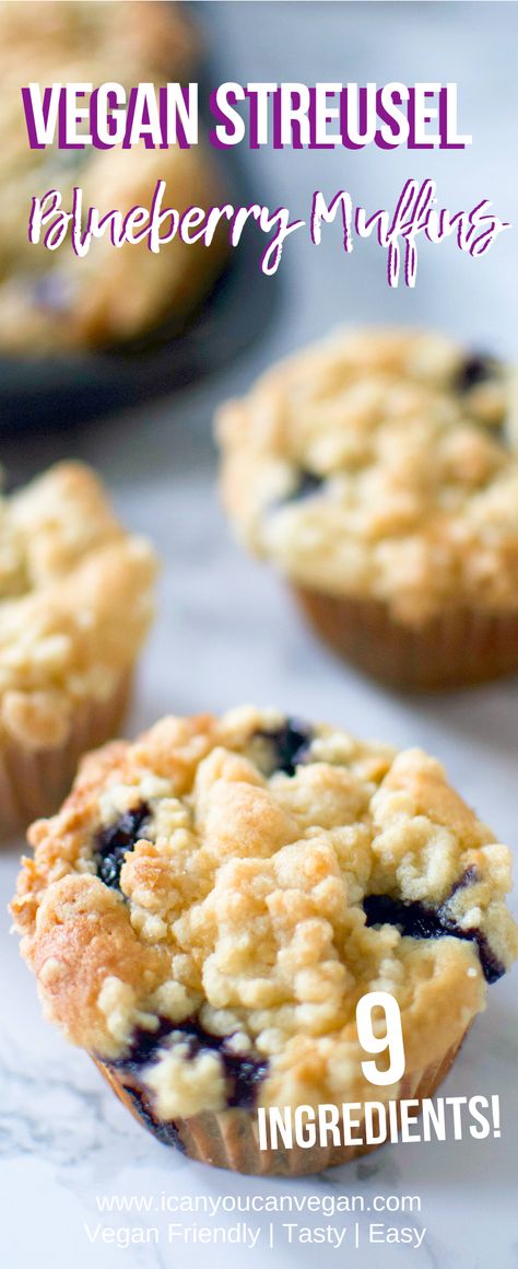 Plant Based Blueberry Muffins, Best Vegan Muffin Recipes, Easy Vegan Breakfast Muffins, Vegan Blender Muffins, Easy Vegan Blueberry Muffins, Blueberry Vegan Muffins, Vegan Blueberry Recipes, Vegan Muffin Recipes, Vegan Muffin Recipe