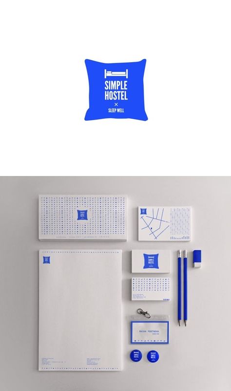 Simple Hostel #Branding, #Identity #Design Royal Blue Branding, Pattern Branding, Branding Pattern, Blue Branding, What Is Fashion Designing, Branding Identity Design, Brand Pattern, Flyer Design Inspiration, Vi Design