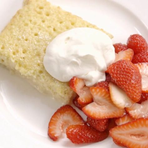 Ina Garten Tres Leches Cake Tres Leches Recipe, Cake With Berries, Tres Leches Cake Recipe, Tres Leches Cake, Mexican Dessert, Berries Recipes, Tres Leches, Indulgent Desserts, Cream Recipes