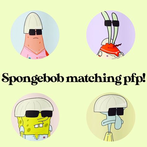 Cute Matching Pfp Besties Aesthetic, Matching Icons For 4 Friends Funny, Matching Pfp For Four Besties, Matching Pfps For 4 Friends Funny, Matching Pfp For 4 Besties, Matching Pfp Friends Four, Matching Pfps Spongebob, Pfp Matching Friends Funny, Cute Matching Pfp 4 Friends