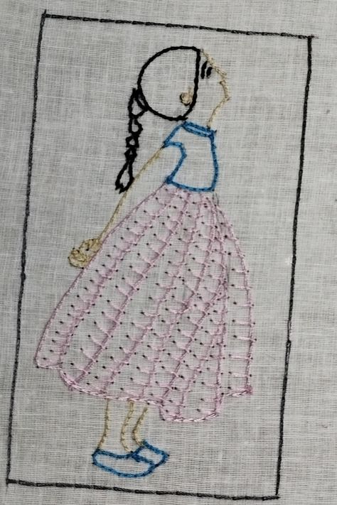 Chotti Stitch Design Drawing, Open Chain Stitch Embroidery Design, Open Chain Stitch, Chain Stitch Embroidery Design, Aari Work Designs Pattern Hand Embroidery, Button Hole Stitch, Stitch Embroidery Design, Chain Stitch Embroidery, Button Hole