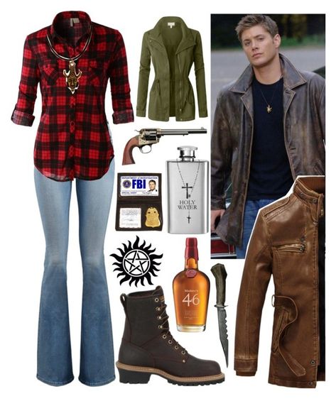 "Dean Winchester: Supernatural" by vanessssa-eve ❤ liked on Polyvore featuring Frame, LE3NO and Carolina Supernatural Style Inspired Outfits, Supernatural Hunter Outfit Female, Supernatural Oc Female, Dean Winchester Outfit Women, Supernatural Outfit Ideas, Spn Outfits, Dean Winchester Outfit, Hunters Outfit, Supernatural Halloween Costumes