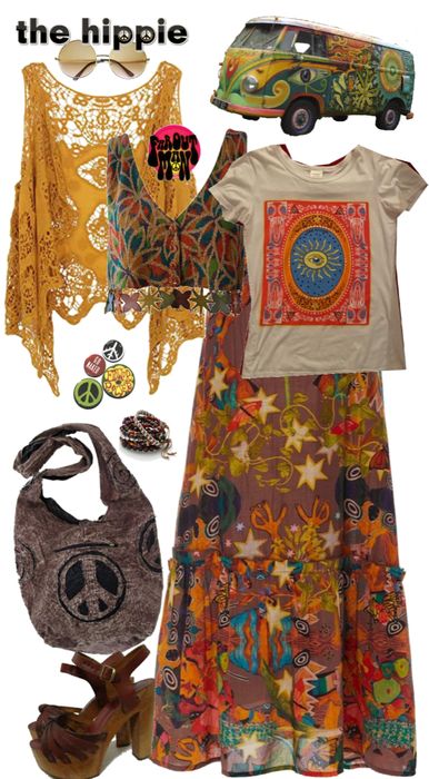 Stile Hippie Chic, Hippie Fits, Looks Hippie, Look Hippie Chic, Look Boho Chic, Moda Hippie, Výtvarné Reference, Hippie Lifestyle, Estilo Hippy