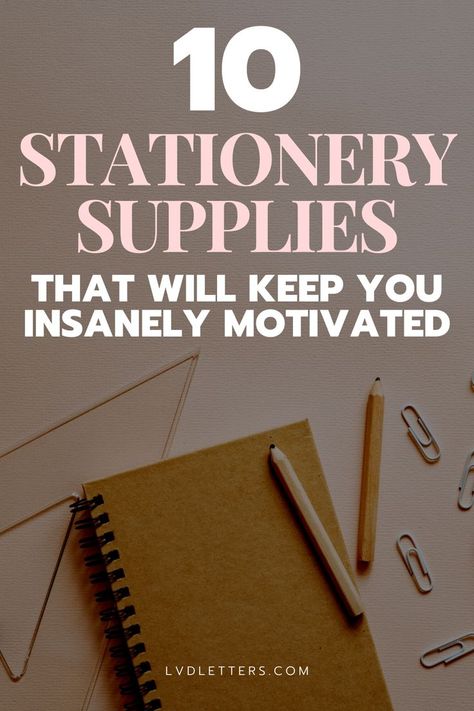 10 stationery supplies that will keep you insanely motivated. Picture of notebook, ruler, pencils, and paper clips sitting on college student's dorm room desk Essential Stationary For College, Stationary For Medical Students, Aesthetic Cute Stationary, Stationery For College, Stationary For College Students, Important Stationary For Students, Best Stationery Supplies, College Stationery Essentials, Stationery List For College