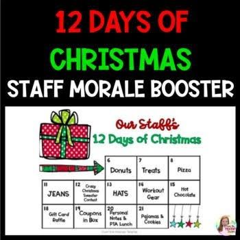 Enter 12 days Christmas giveaway School 12 Days Of Christmas, Christmas Teacher Morale Boosters, 12 Days Of Christmas At Work, 5 Days Of Christmas Ideas For Work, 12 Days Of Christmas Staff Morale, 12 Days Of Christmas Activities For Work, Christmas Staff Morale Booster, 12 Days Of Christmas For School Staff, Staff Christmas Ideas