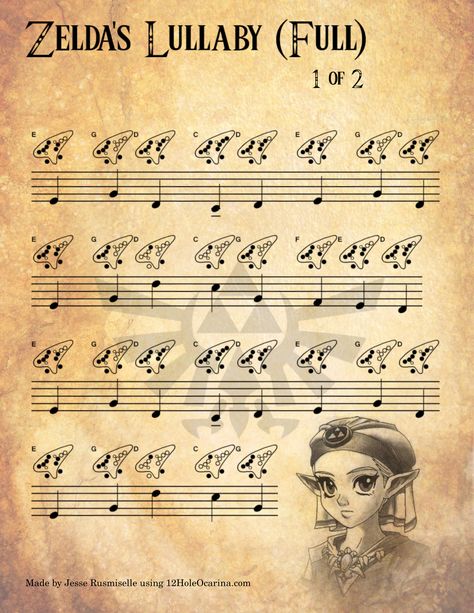 Beginner Ocarina Songs, How To Play Ocarina, Ocarina Music Sheet, Ocarina Aesthetic, How To Play The Ocarina, Ocarina Of Time Tattoo, Ocarina Sheet Music, Ocarina Tabs 12 Hole, Ocarina Songs 12 Hole