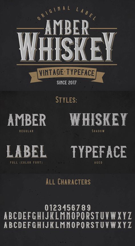 Amber Whiskey Free Vintage Font Manly Fonts, Free Vintage Fonts, Top Free Fonts, Western Font, Vintage Logos, Groovy Font, Logos Ideas, Font Graphic, Retro Font