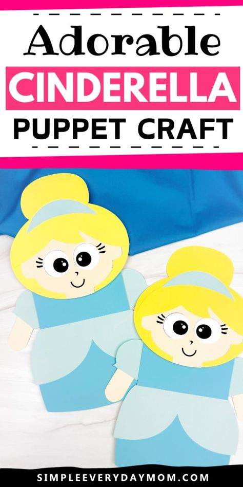 Cinderella Crafts Preschool, Cinderella Crafts For Kids, Cinderella Crafts, Puppet Craft, Kids Craft Supplies, Paper Bag Puppets, Puppet Crafts, Kids Money, Cup Crafts