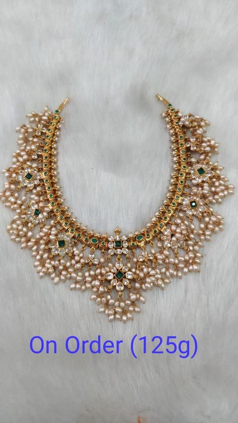 Gutta Pusala Haram Designs, Guttapusalu Short Necklace, Gottu Pusala Haram, Latest Indian Jewellery Design, Guttu Pusala Haram, Guttapoosalu Haram, Latest Gutta Pusalu Jewellery, Guttupusallu Necklace, Gutta Pusalu Jewellery Gold Necklaces